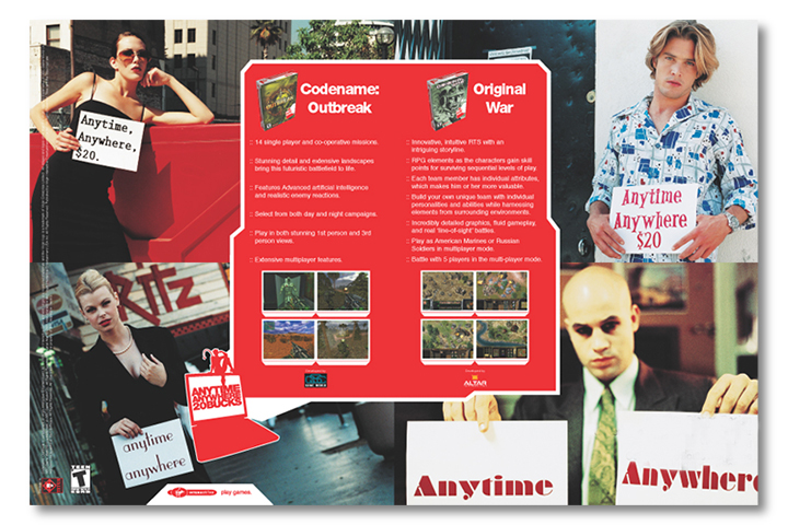 Virgin Interactive 2-Page Spread Advertisement Computer Games Magazine